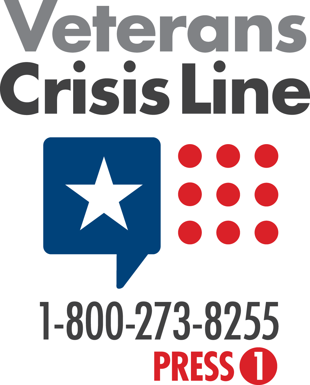 Veterans Crisis Line 1-800-273-8255. Press 1.